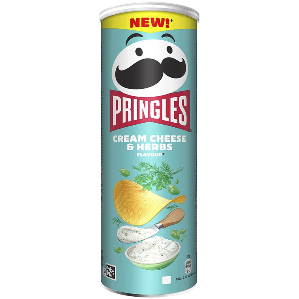 Pringles Cream Cheese Herbs perunalastu 165g