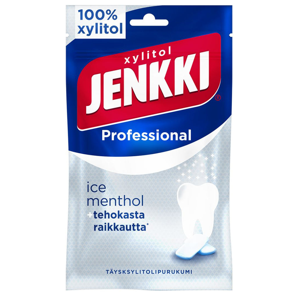 Cloetta Jenkki Professional Ice Menthol täysksylitolipurukumi 90g