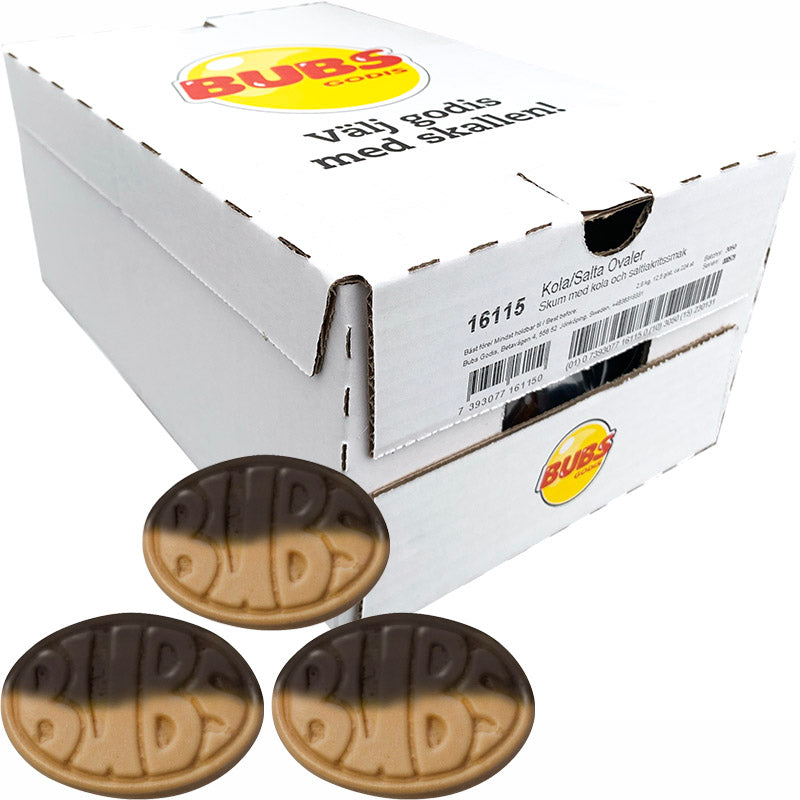 Bubs Salmiakki-Toffee Ovaalit 2,8 kg (II-laatu)