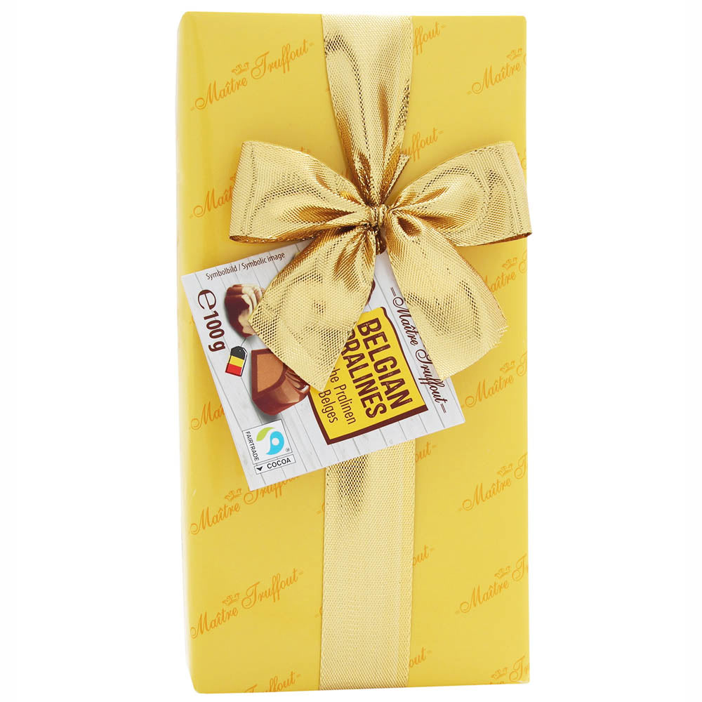 Maitre Truffout Belgialainen suklaakonvehti keltainen 100g