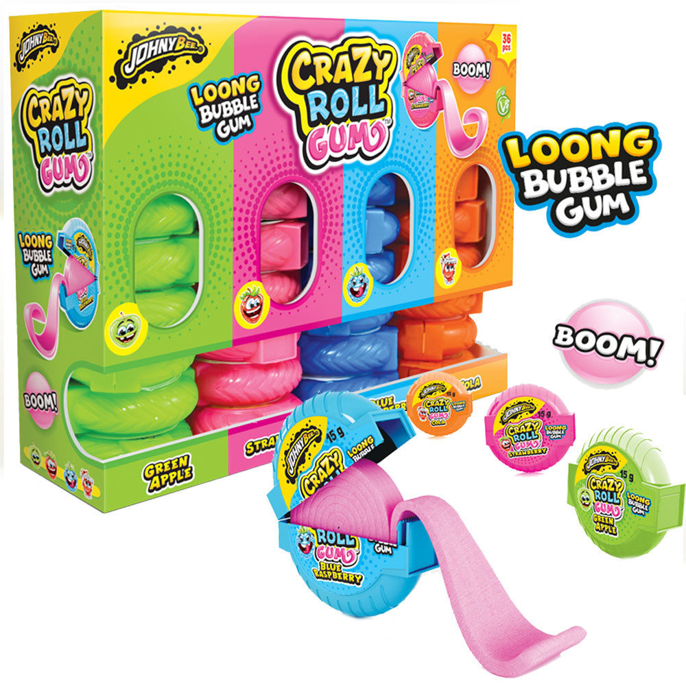JohnyBee Crazy Roll rullapurkka 15g x 36kpl
