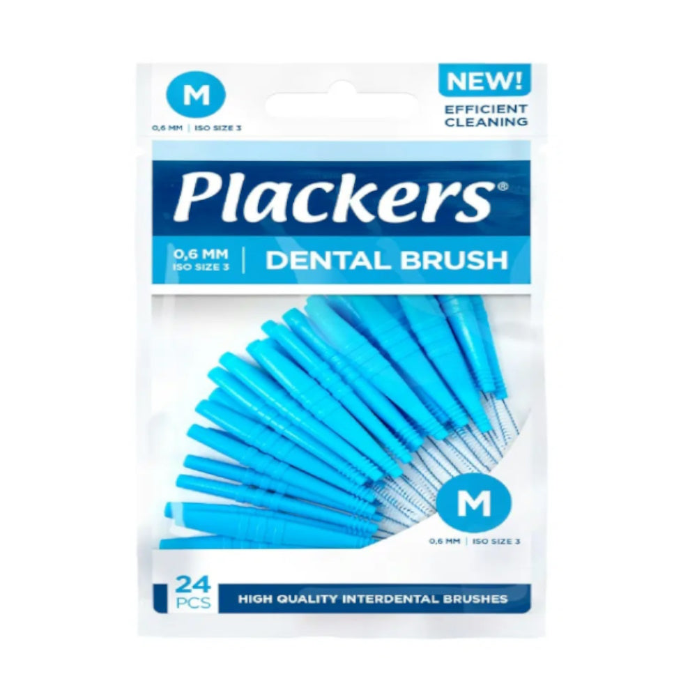 Plackers Dental Brush Hammasväliharja M 0,6mm 24kpl