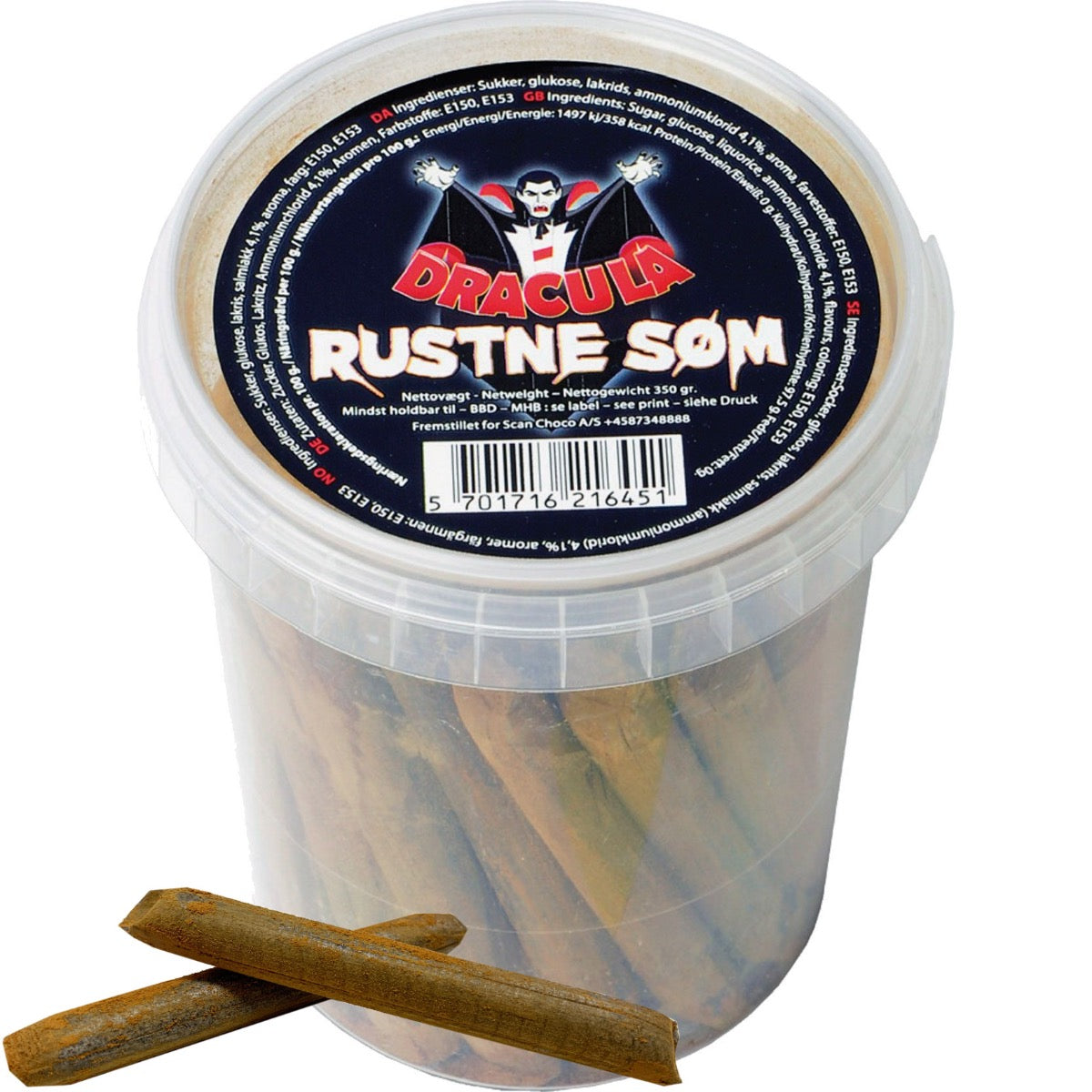 Dracula Ruosteiset Naulat salmiakki 350g