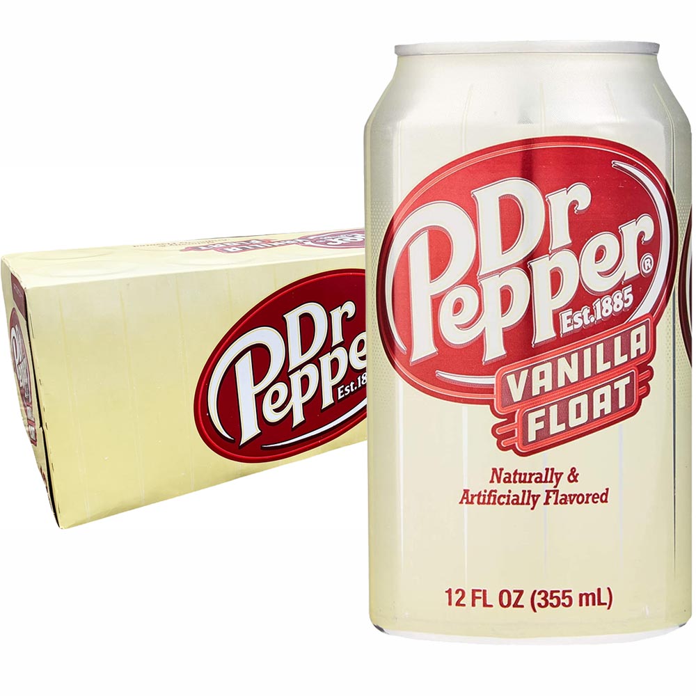 Dr Pepper Vanilla Float USA virvoitusjuoma 355ml x 12-pack