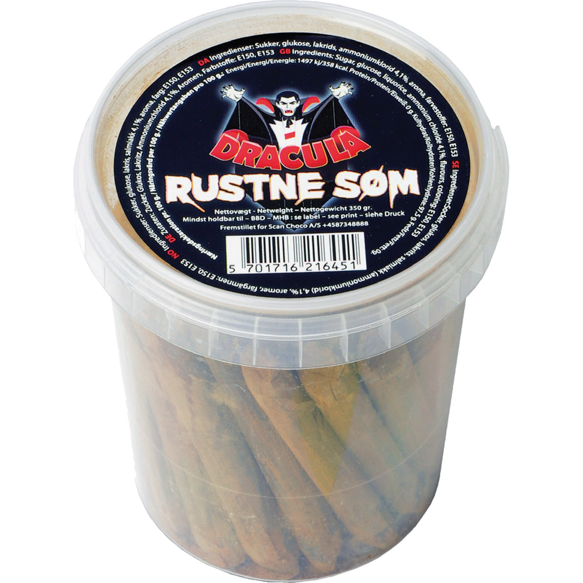 Dracula Ruosteiset Naulat salmiakki 350g