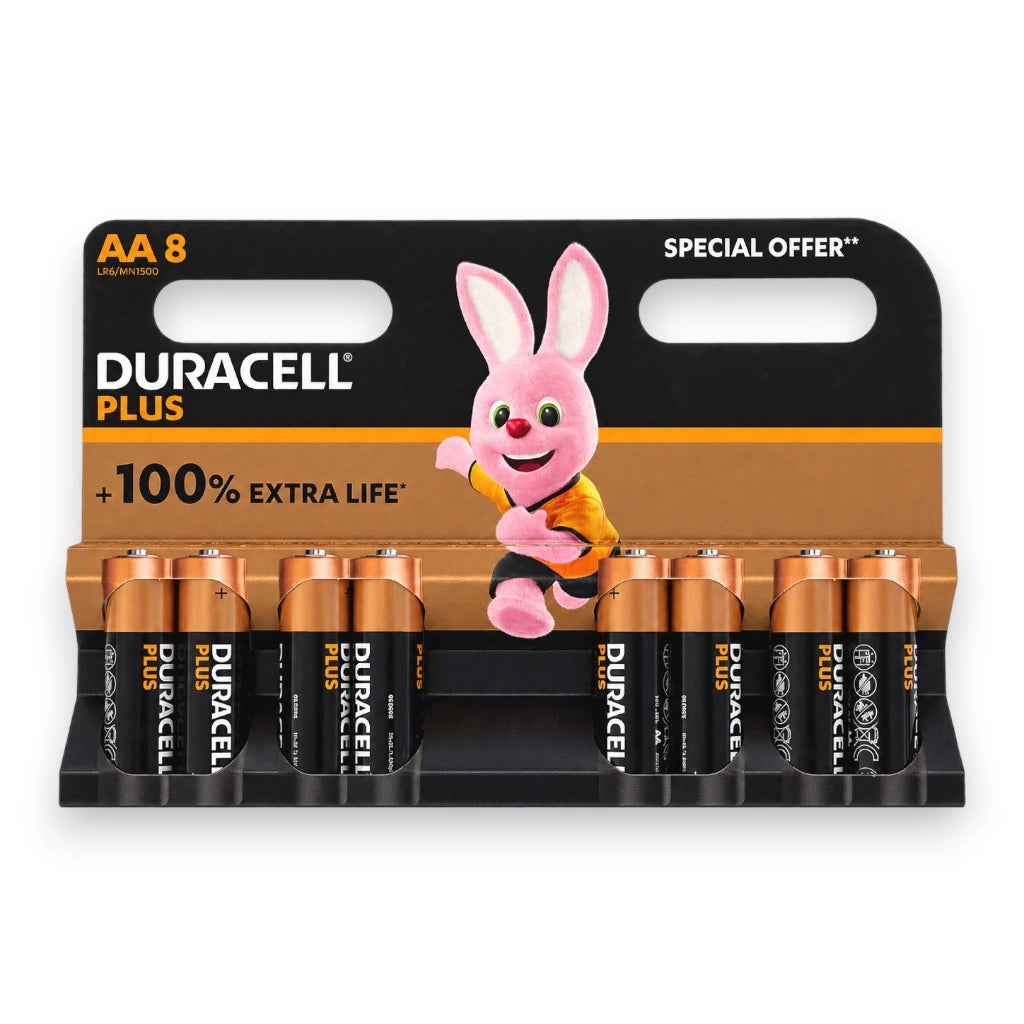 Duracell Plus AA alkaliparisto 8kpl