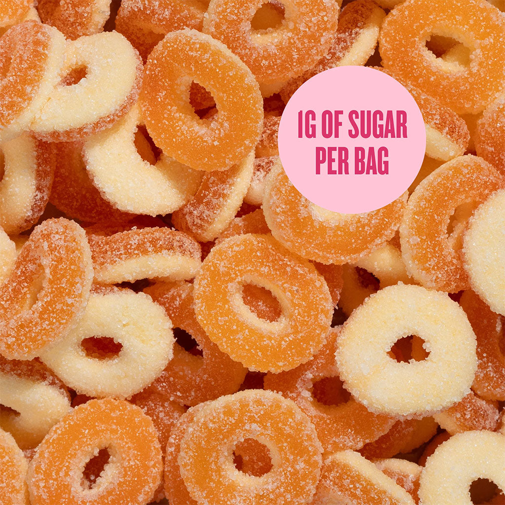 Pändy Persikka Renkaat makeispussi 50g