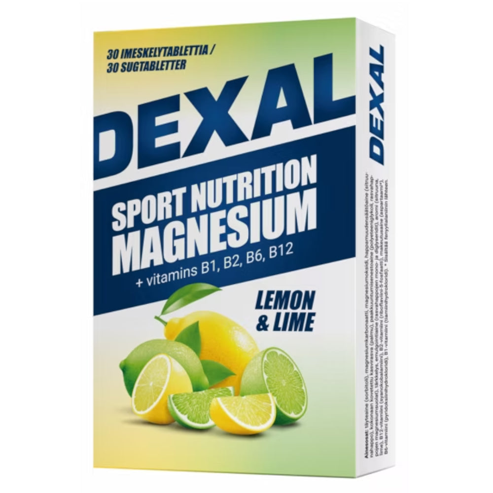 Dexal Magnesium + B Lemon Lime pastilli 30 tabl