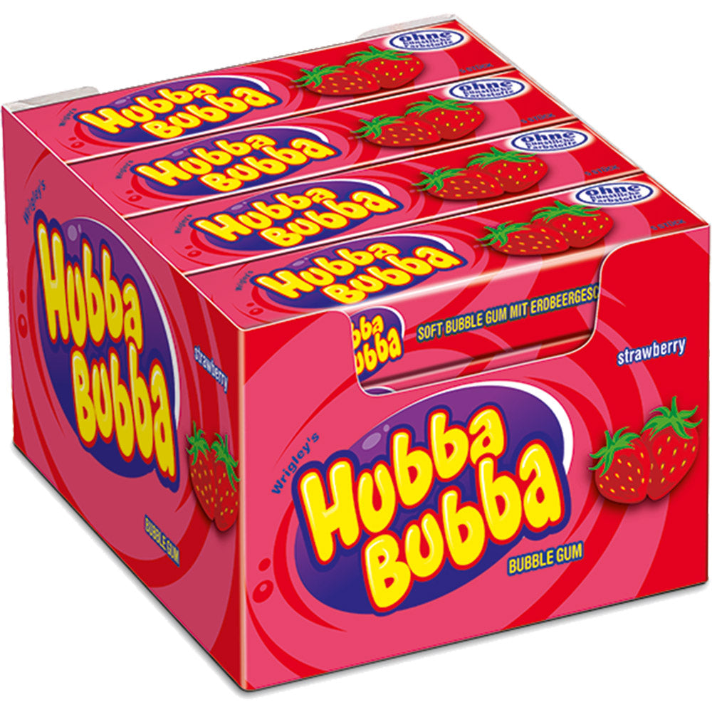 Hubba Bubba Mansikka purukumi 35g x 20kpl
