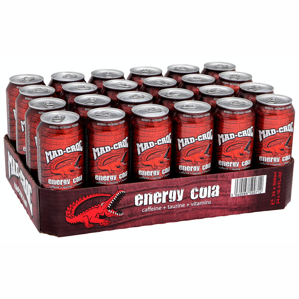 Mad Croc Energy Cola energiajuoma 500ml x 24-pack