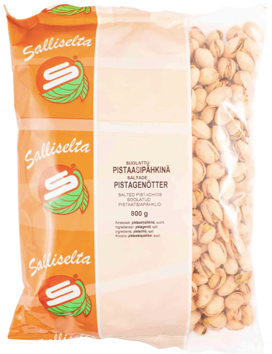 Salliselta Suolattu Pistaasipähkinä 800g