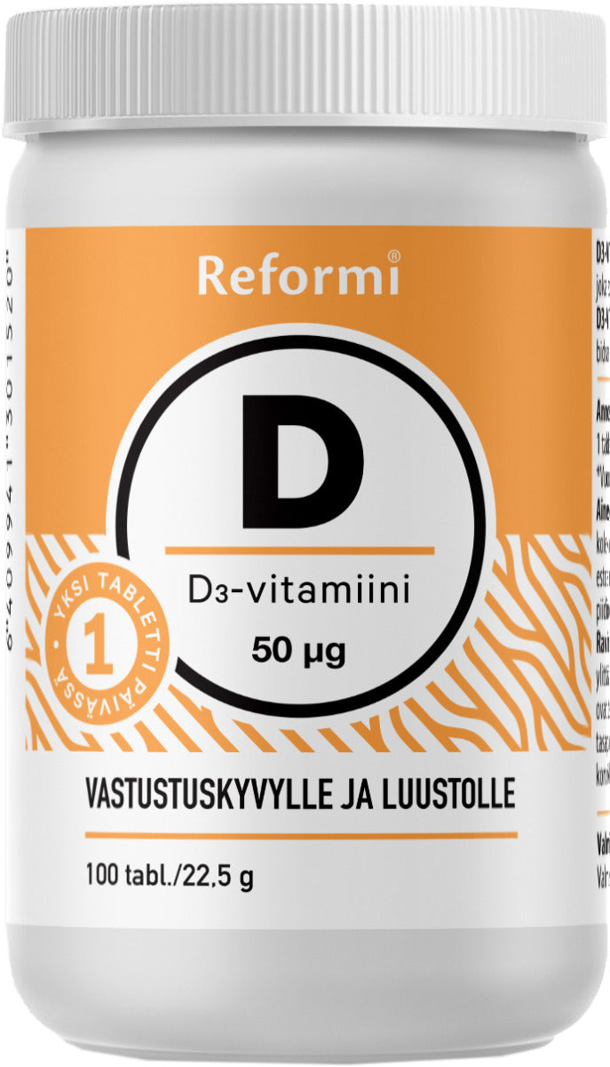Reformi D-vitamiini 50µg 100 tabl