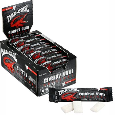 Mad Croc Energy Gum täysksylitoli energiapurukumi 6,5g x 40kpl