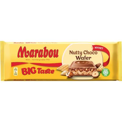 Marabou Big Taste Nutty Choco Wafer suklaalevy 270g