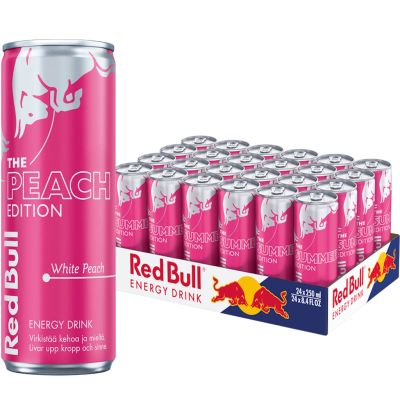Red Bull Peach Edition White Peach energiajuoma 250ml x 24kpl