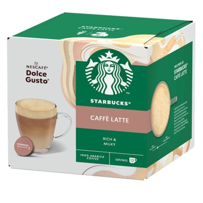 Starbucks Dolce Gusto Caffe Latte kahvikapselit 12kaps
