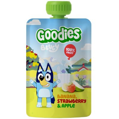 Goodies Bluey banaani mansikka & omena smoothie 100g
