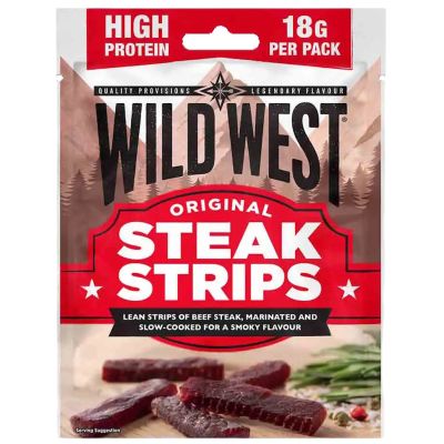 Wild West Steak Strips Original kuivattua naudanlihaa 60g