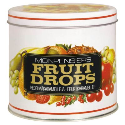 Cloetta Monpensiers Fruit Drops retro peltipurkki 453g