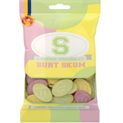 Candy People S-Märke kirpeä hedelmävaahto 70g