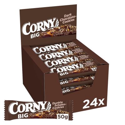 Corny BIG Dark Choco Cookies välipalapatukka 50g x 24kpl