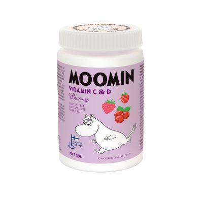 Moomin C&D-vitamiini marja purutabletti 90tabl