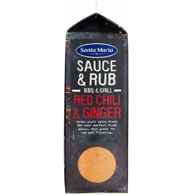 Santa Maria BBQ Sauce & Rub Mix Red Chili & Ginger mausteseos 490g