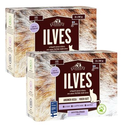 Dagsmark Ilves kissanruoka 8 x 80g kana hyytelössä x 2kpl