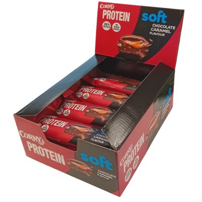 Corny Soft Protein Suklaa-Karamelli proteiinipatukka 45g x 12kpl