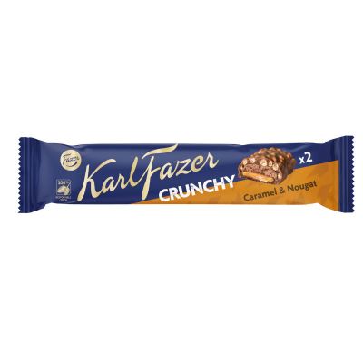 Karl Fazer Crunchy Caramel & Nougat suklaapatukka 55g