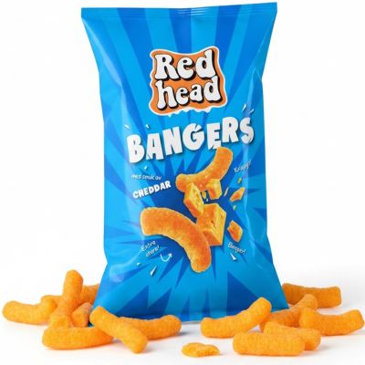 Redhead Bangers Cheddarjuusto snacks 100g