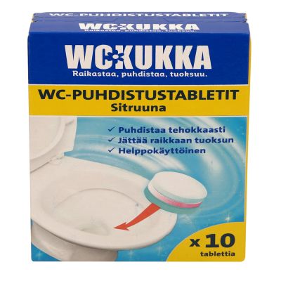 WC Kukka Sitruuna Puhdistustabletti 10tbl