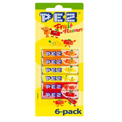 PEZ Fruit täyttöpakkaus 6kpl