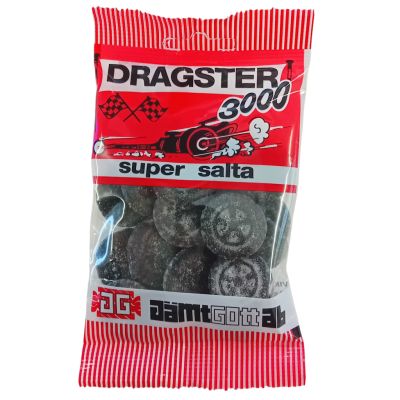 Dragster 3000 Salmiakkirenkaat 65g