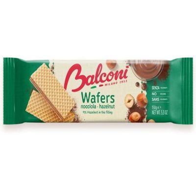 Balconi Wafers Hazelnut hasselpähkinävohveli 150g