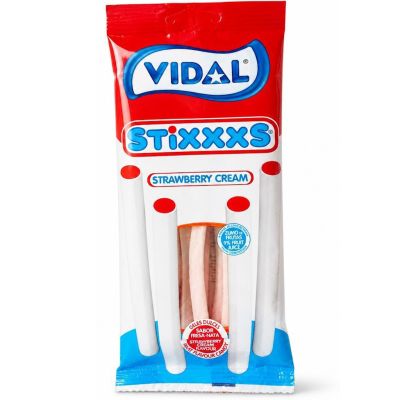Vidal Stixxxs Strawberry Cream karkkitikut 90g