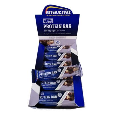 Maxim 40% Protein Bar Choco Hazelnut proteiinipatukka 18kpl x 50g