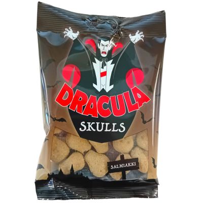 Dracula Skulls pääkallo salmiakki 65g