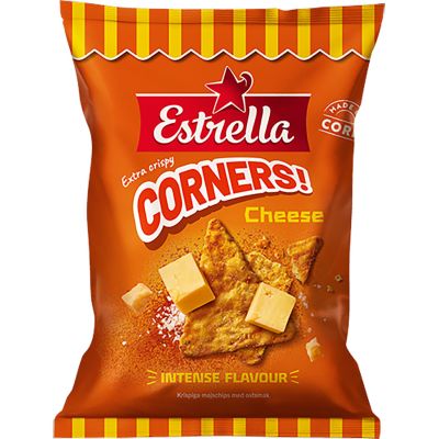 Estrella Corners Cheese maustetut tortillalastut 160g