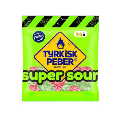 Fazer Tyrkisk Peber Super Sour makeispussi 80g