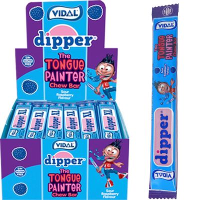 Vidal Dipper XL Tongue Painter Sour Raspberry toffeetanko n. 100kpl