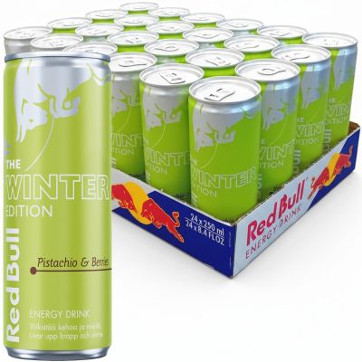 Red Bull Winter Edition Pistachio-Berries energiajuoma 250ml x 24kpl