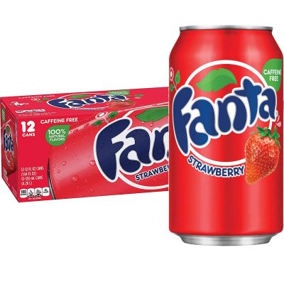 Fanta Strawberry USA virvoitusjuoma 355ml x 12-pack