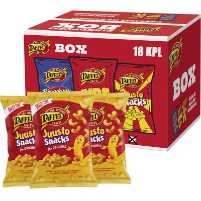 Taffel Juustosnacks 50g x 18kpl