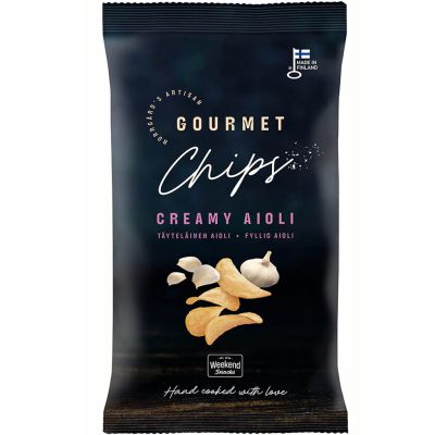 Weekend Snacks Gourmet Creamy Aioli perunalastu 115g