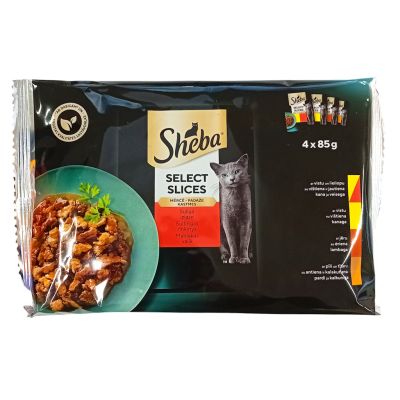 Sheba Select Slices Liha 4-pack kastikkeessa (4 x 85g)