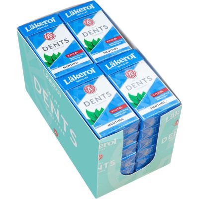 Läkerol Dents Menthol 36g x 24 askia