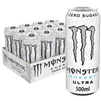 Monster Ultra White Zero energiajuoma 500ml x 12-pack