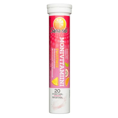 Sana-sol Fruitmix monivitamiini poretabletti 20 kpl