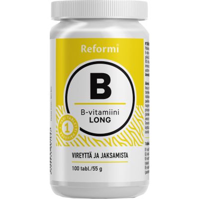 Reformi B-vitamiini long - pitkävaikutteinen 100 tabl.